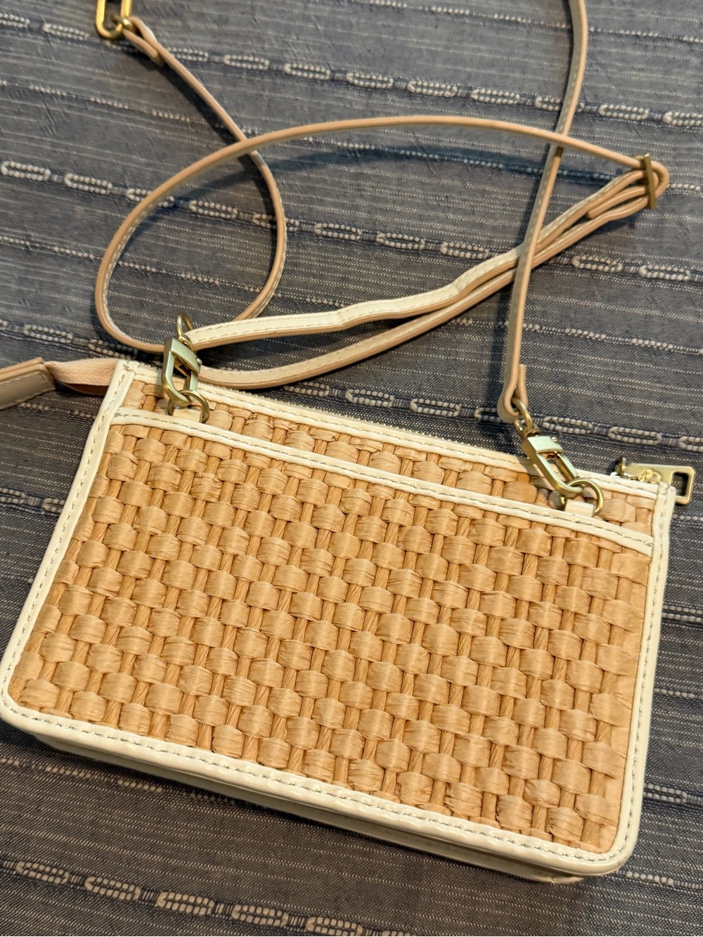 Spartina 449 handbag  straw and cream trim - Picture 11 of 11